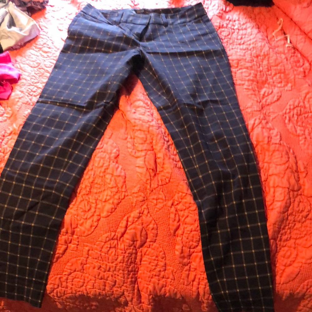 The Limited Navy Plaid Women's Pants